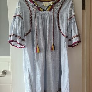 Maeve Embroidered Tunic Dress